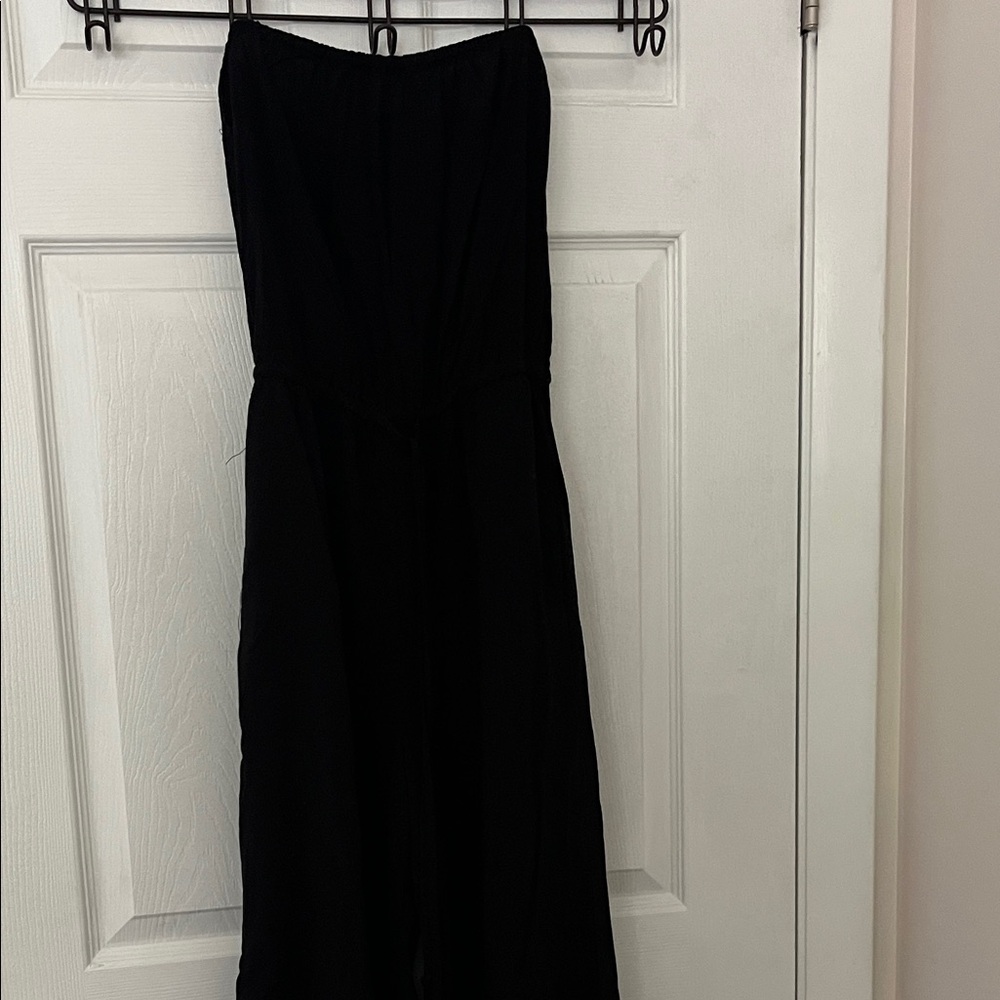 Elegant Black Strapless jumpsuit